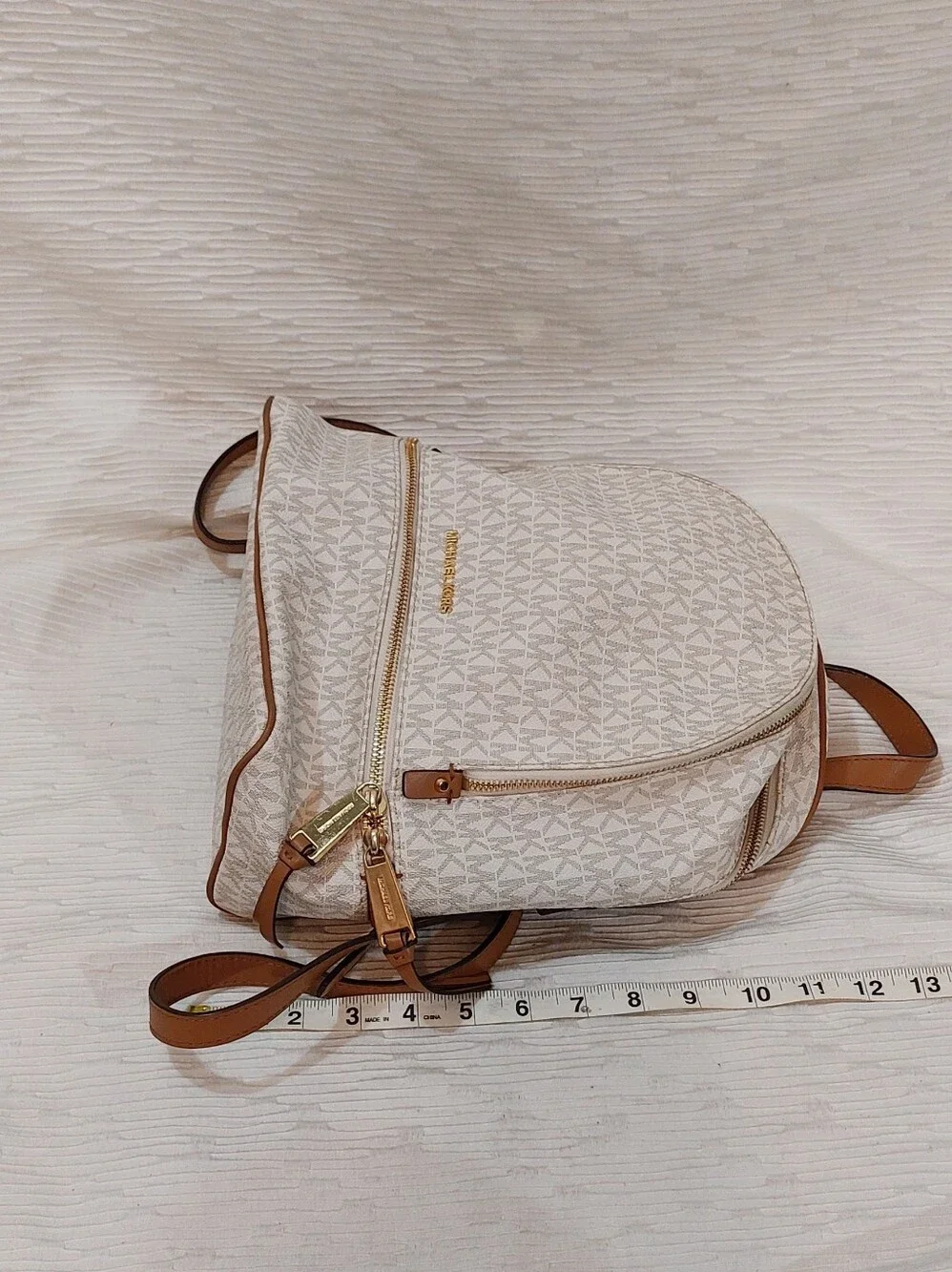 Michael Kors Jet Set Signature Vanilla Logo Backpack